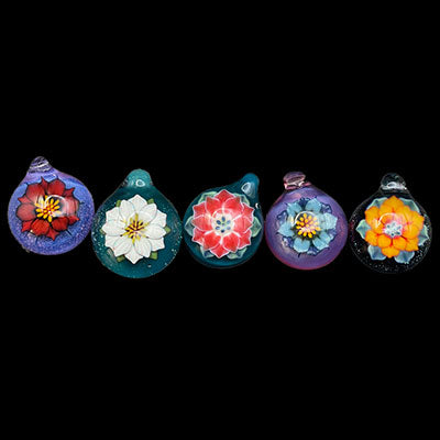 Flower Pendants by Florin Glass